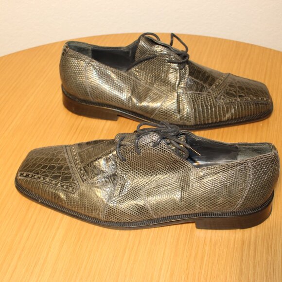 David Eden Grey Size 12 Dress Shoes main image 4